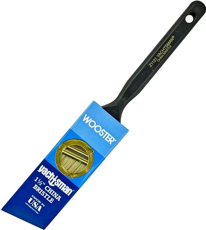 Yachtsman Angle Sash Paint Brush, White China Bristle, 1.5-in.