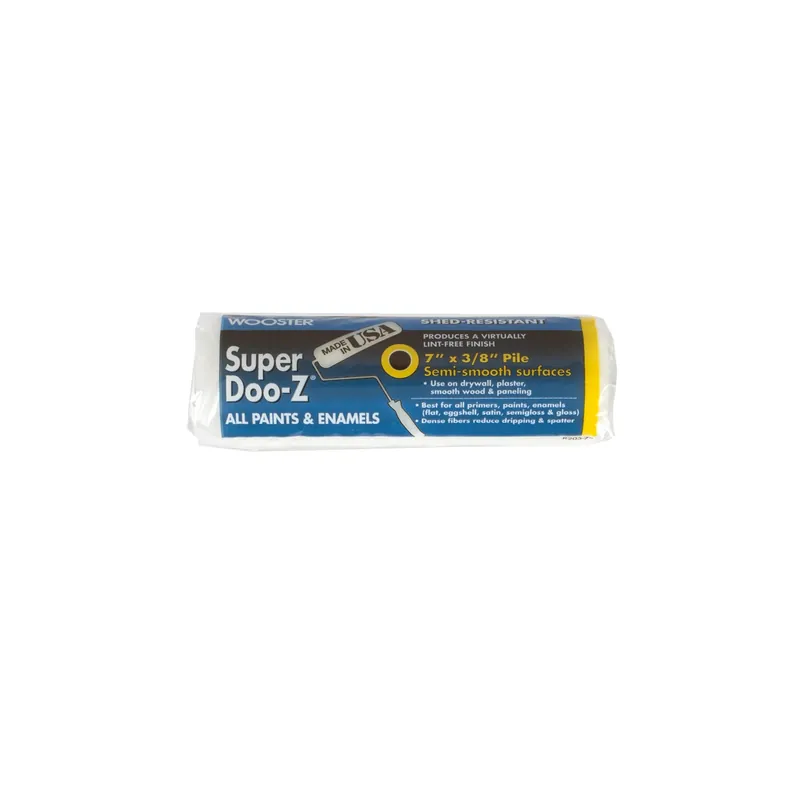 Super Doo-z Fabric 7 In. W X 3/8 In. Regular Paint Roller Cover 1 Pk