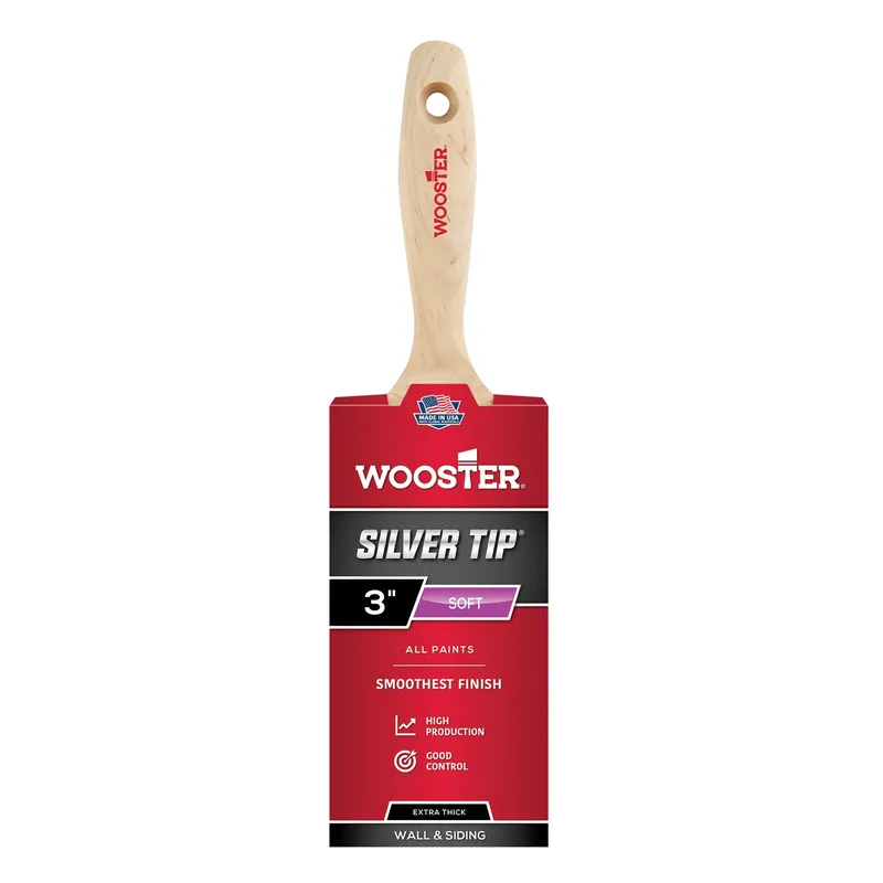 Silver Tip Wall Paint Brush, 3-in.