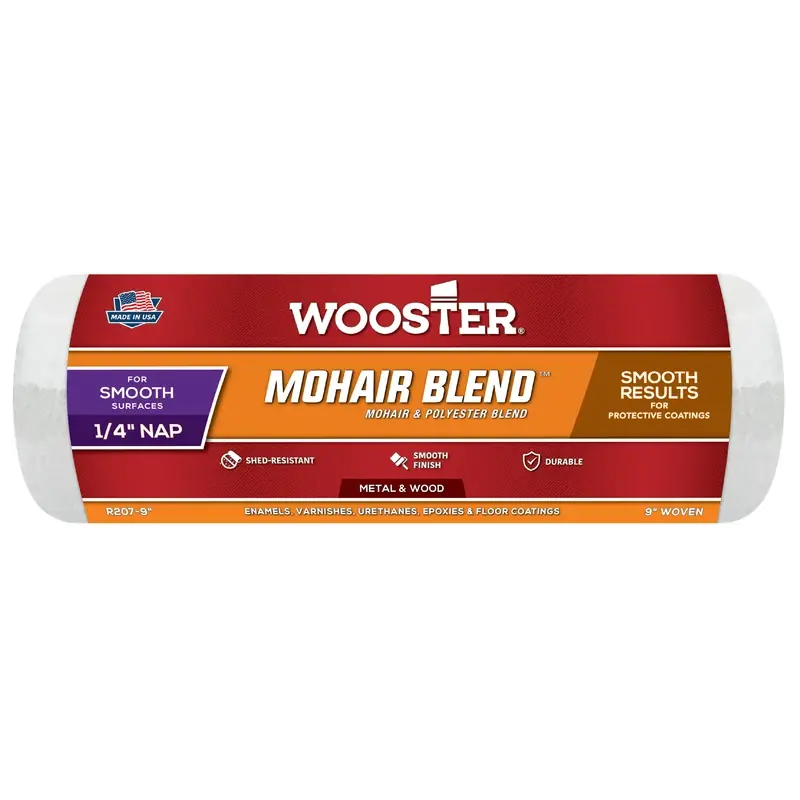 Mohair Blend 9 In. W X 1/4 In. Regular Paint Roller Cover 1 Pk
