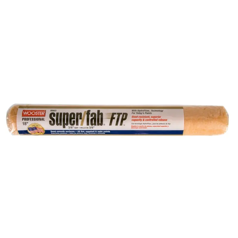 Super/fab Ftp Synthetic Blend 18 In. W X 3/8 In. Regular Paint Roller Cover 1 Pk