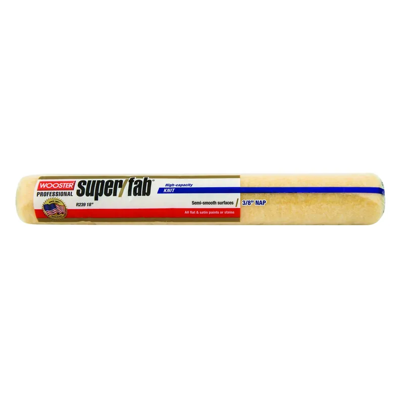 Super/fab Fabric 18 In. W X 3/8 In. Regular Paint Roller Cover 1 Pk