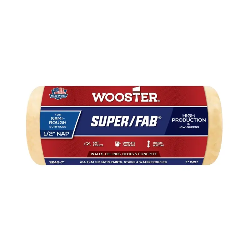 Super/fab Knit 7 In. W X 1/2 In. Regular Paint Roller Cover 1 Pk