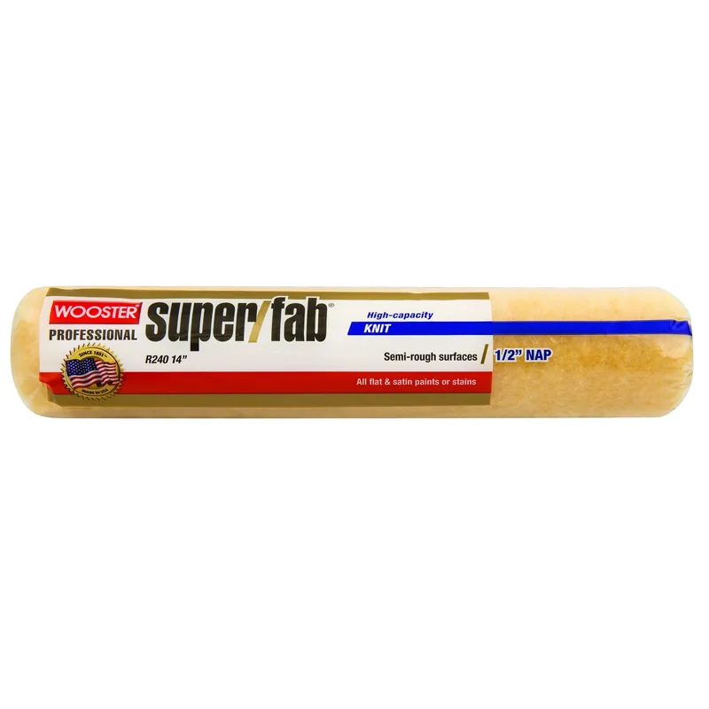 Super/fab Knit 14 In. W X 1/2 In. Regular Paint Roller Cover 1 Pk