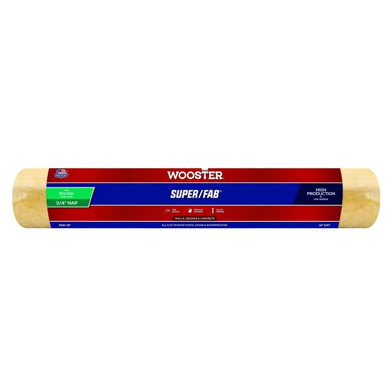Super/fab Knit 18 In. W X 3/4 In. Regular Paint Roller Cover 1 Pk