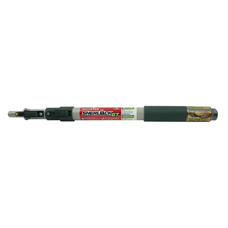 R097 Sherlock Gt Convertible Extension Pole, 1 To 2 Ft L, Fiberglass, Black/silver