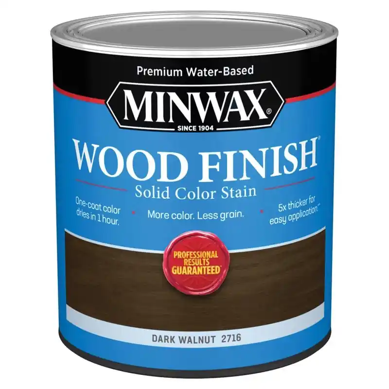Wood Finish Water-based Solid Dark Walnut Wood Stain 1 Quart