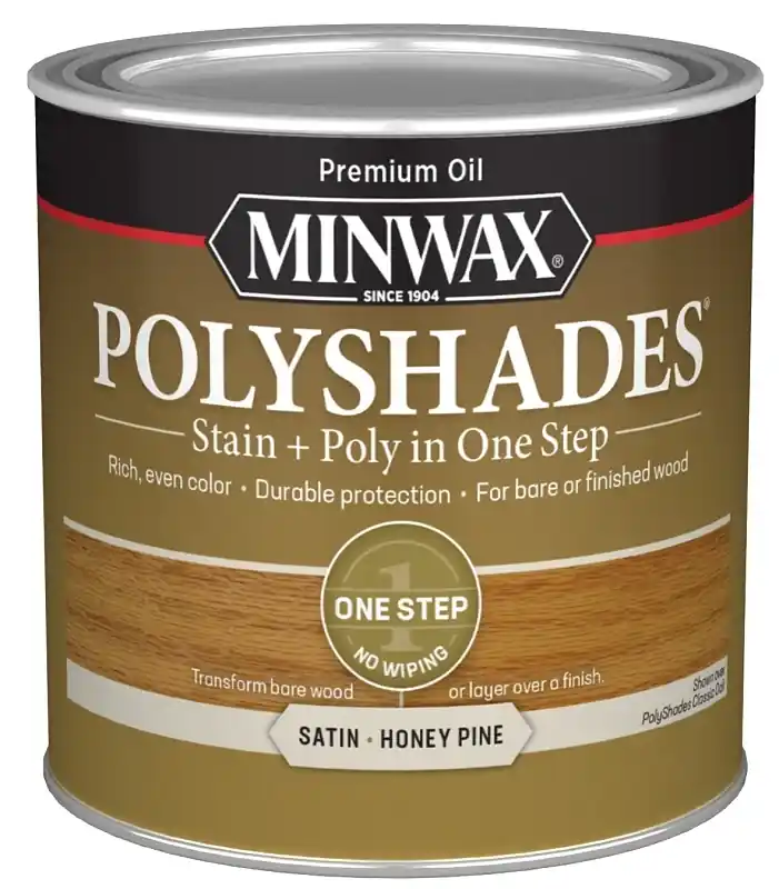 Polyshades Wood Stain, Honey Pine Satin, 1/2 Pt.