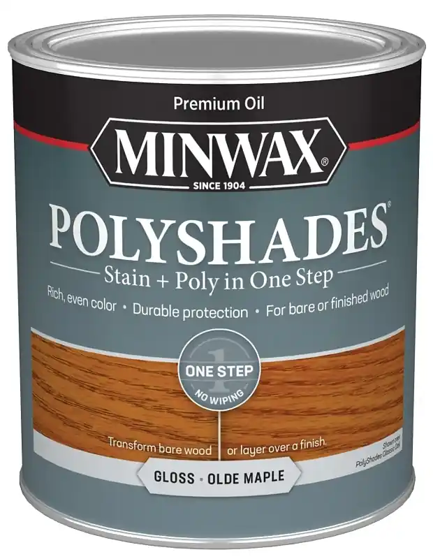 Polyshades Wood Stain, Gloss Olde Maple, Qt.