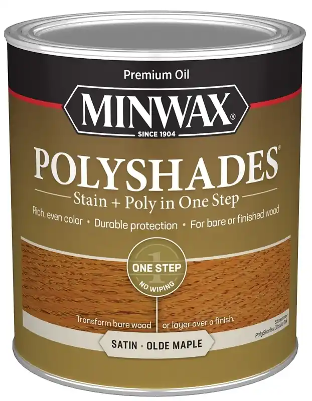 Polyshades Wood Stain, Satin Olde Maple, Qt.