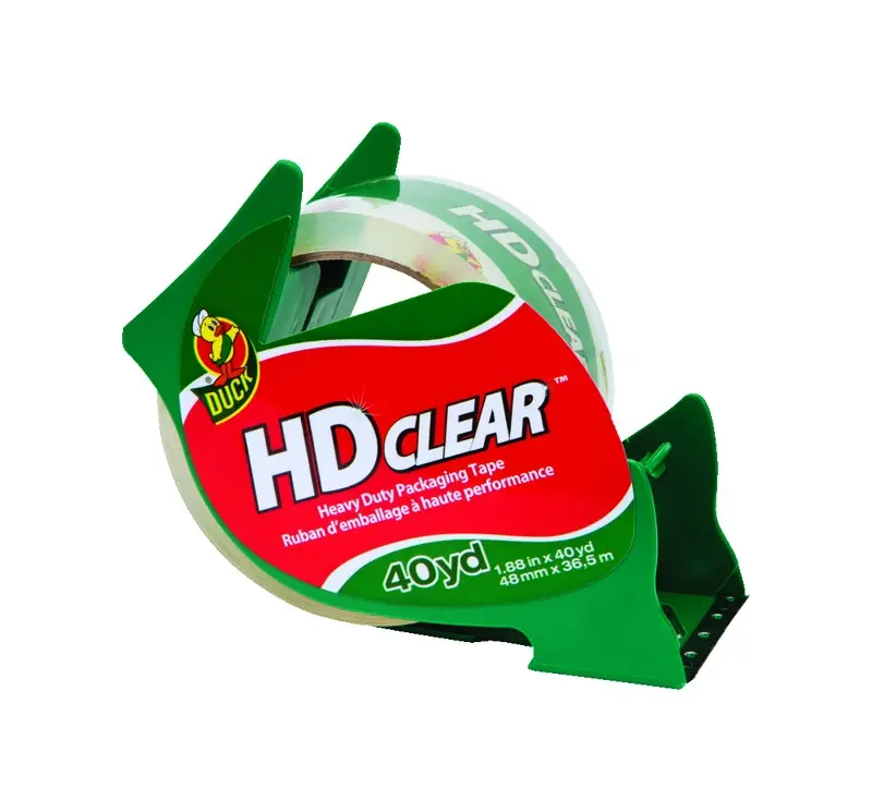 Hd Clear 1.88 In. W X 40 Yd L Heavy-duty Packaging Tape With Dispenser
