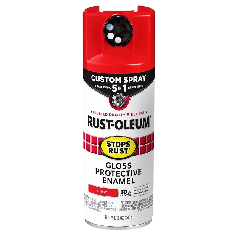 Stops Rust Custom Spray 5-in-1 Spray Paint, Gloss Cherry, 12 Oz.
