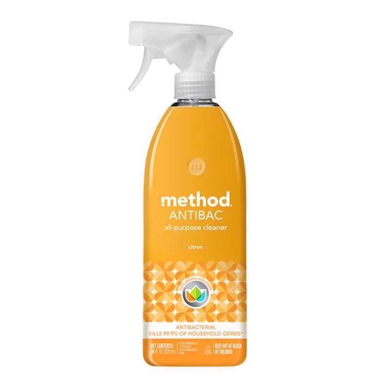 Citron Scent Antibacterial Cleaner Liquid 28 Ounce Trigger Spray Bottle