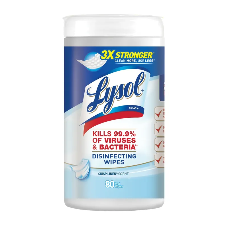 Fiber Weave Disinfecting Wipes 80 Pk