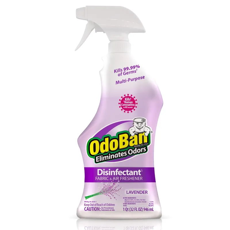 Fabric & Air Freshener Disinfectant, Lavender, 32 Oz.