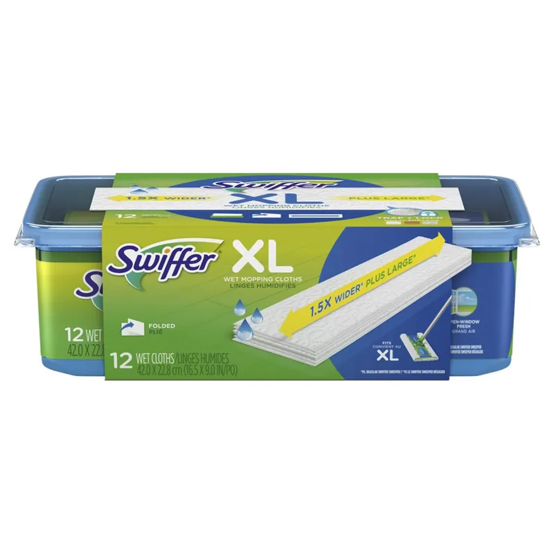 Sweeper Xl 5.4 In. Wet Microfiber Mop Refill Pad 12 Pk