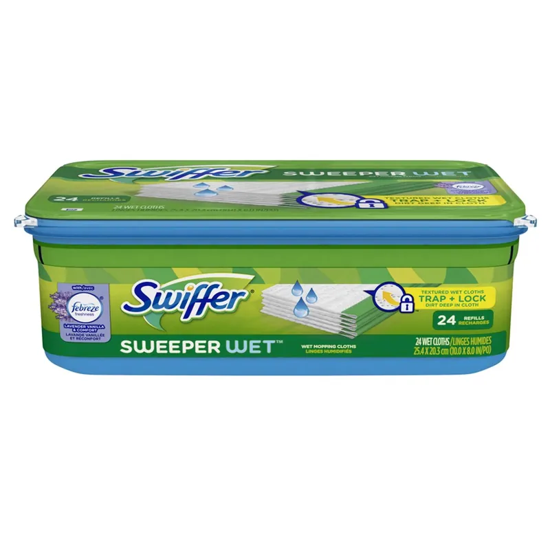 Sweeper 5.4 In. Wet Microfiber Mop Refill 24 Pk