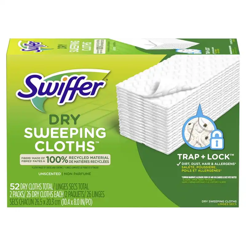 Sweeper 5.4 In. Dry Microfiber Dust Mop Refill 52 Pk