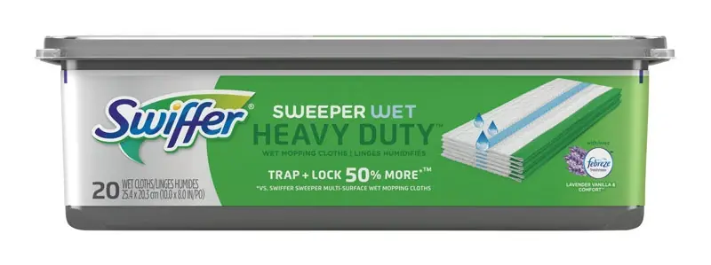 Sweeper 5.4 In. Wet Microfiber Mop Refill Pad 20 Pk