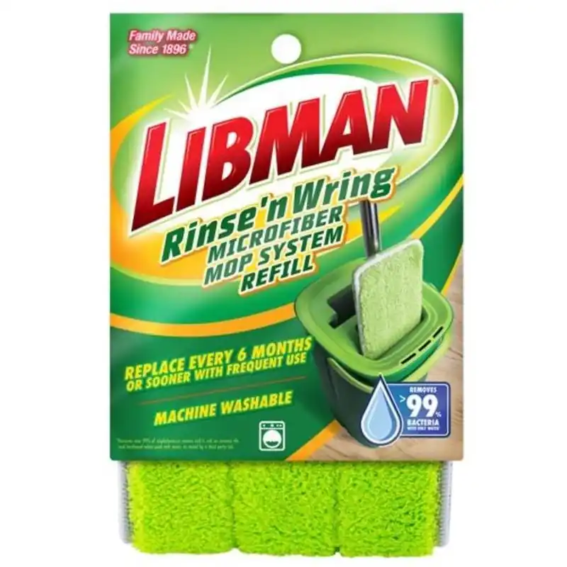 Rinse ‘n Wring Microfiber Mop Refill - 5" X 13.5" Microfiber Mop Pad