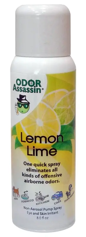 Lemon Lime Scent Odor Control Spray 8 Oz Liquid