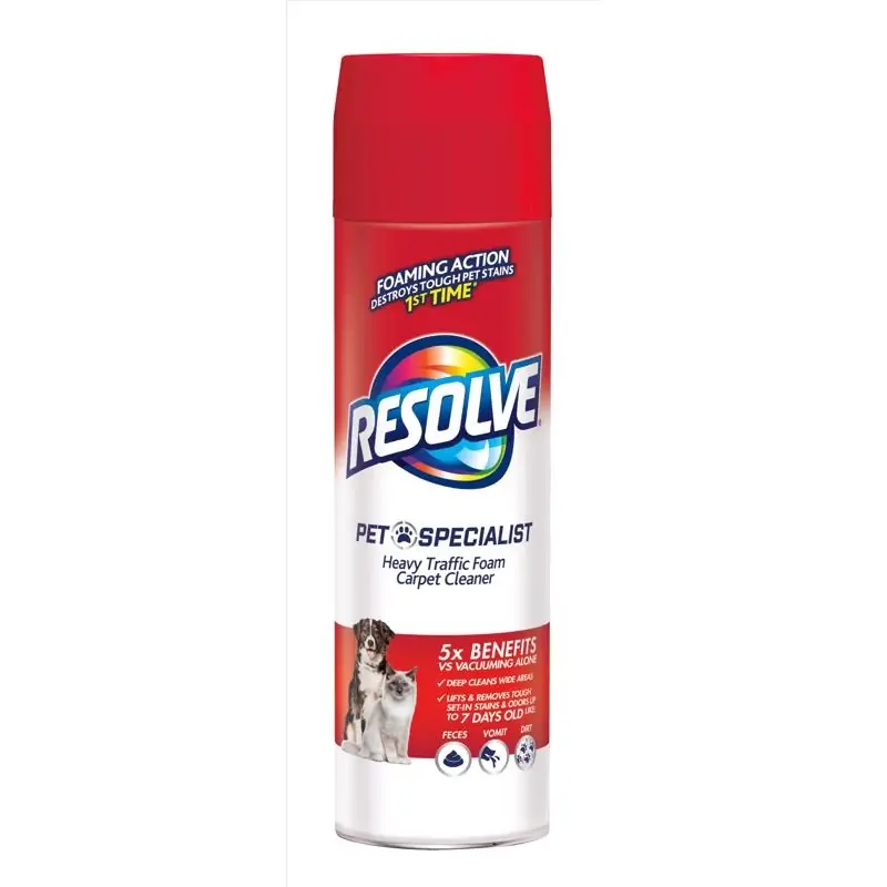 No Scent Pet Stain Carpet Cleaner Foam 22 Oz Aerosol