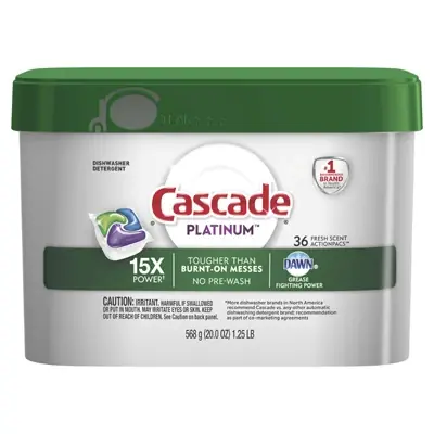 Platinum Actionpacs Dishwasher Detergent Pods, Fresh Scent, 34-ct. Tub
