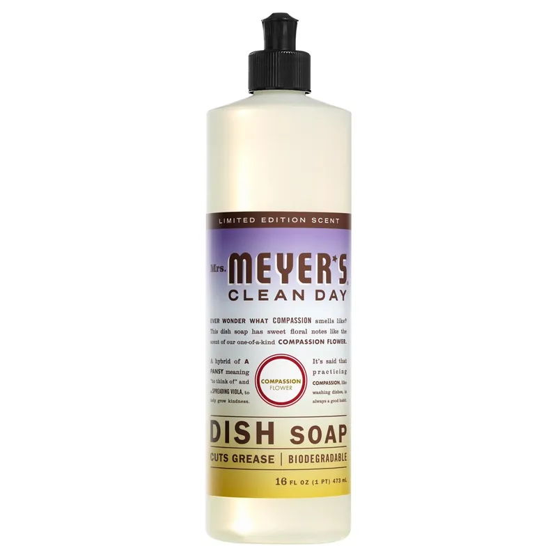 Clean Day Compassion Flower Scent Liquid Dish Soap 16 Oz 1 Pk