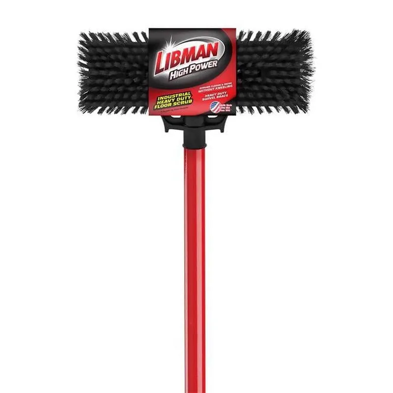 13.5 In. W 63 In. Steel Handle Heavy Duty Scrub Brush