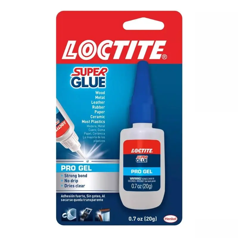 Super Strength Ethyl Cyanoacrylate Clear Super Glue 0.7 Oz