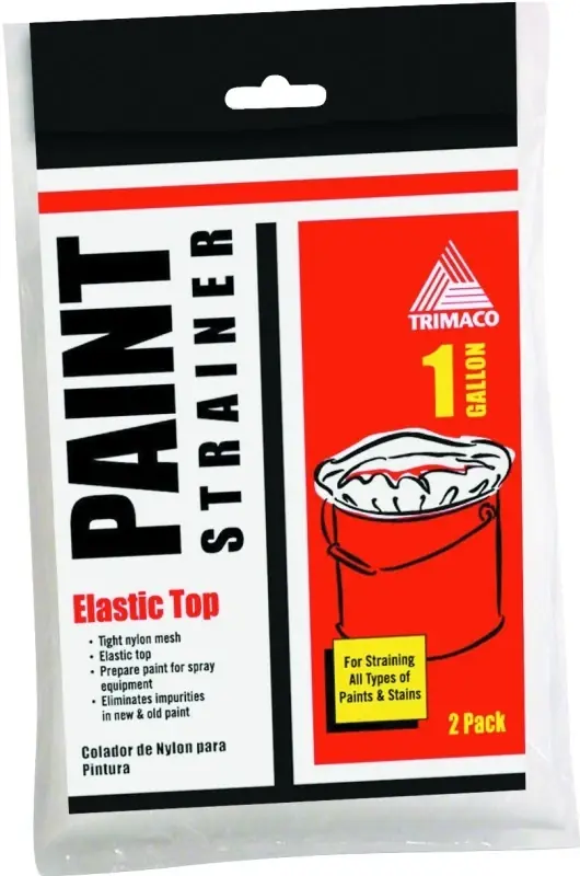 White Nylon Mesh Elastic Top Paint Strainer