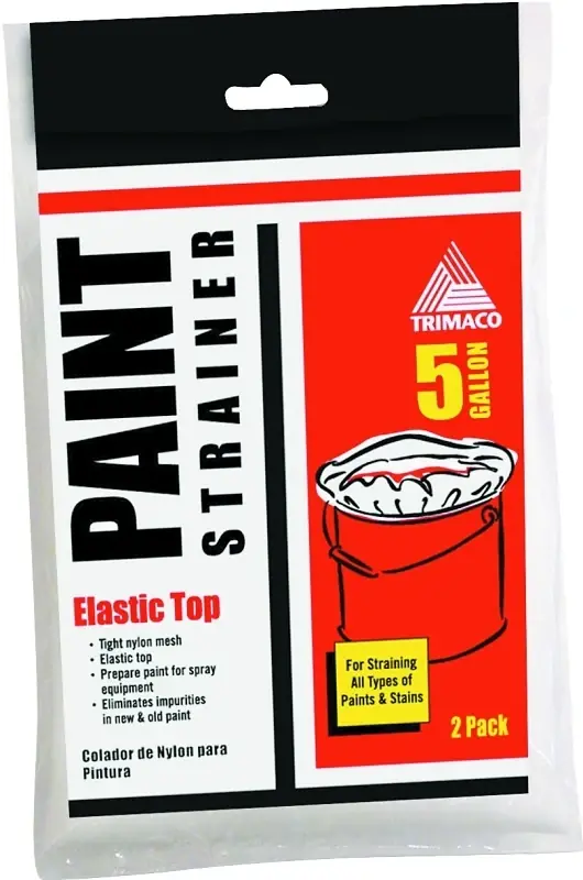 White Nylon Mesh Elastic Top Paint Strainer