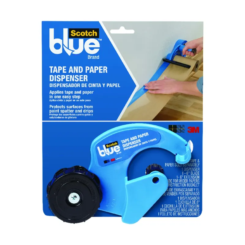 Blue Tape & Paper Dispenser, With 6 In. Blade