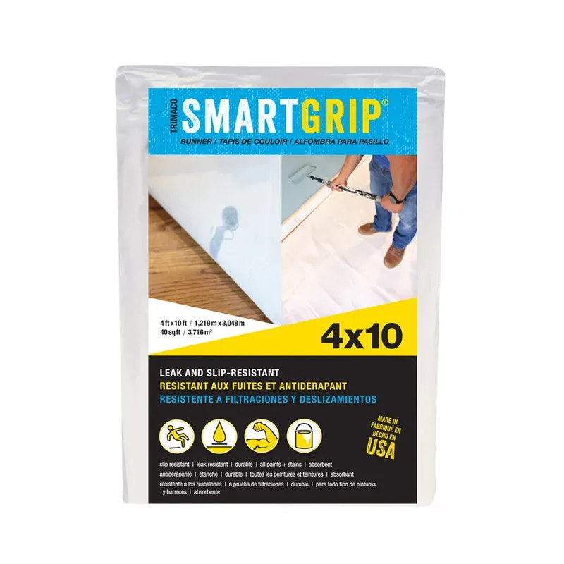 Smart Grip 4 Ft. W X 10 Ft. L Canvas Drop Cloth 1 Pk
