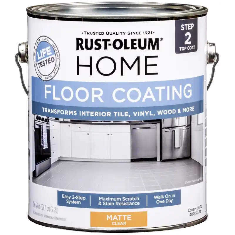Home Clear Coat Matte Floor Coating Step 2 1 Gallon