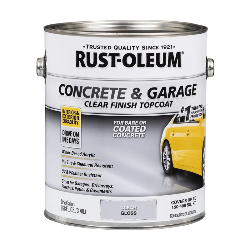 Protective Coating Over Bare Concrete, Clear Gloss, Gallon