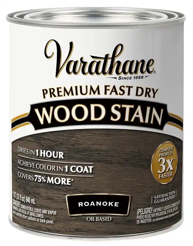 Fast Dry Interior Wood Stain, Oil Base, Roanoke, 1-qt.