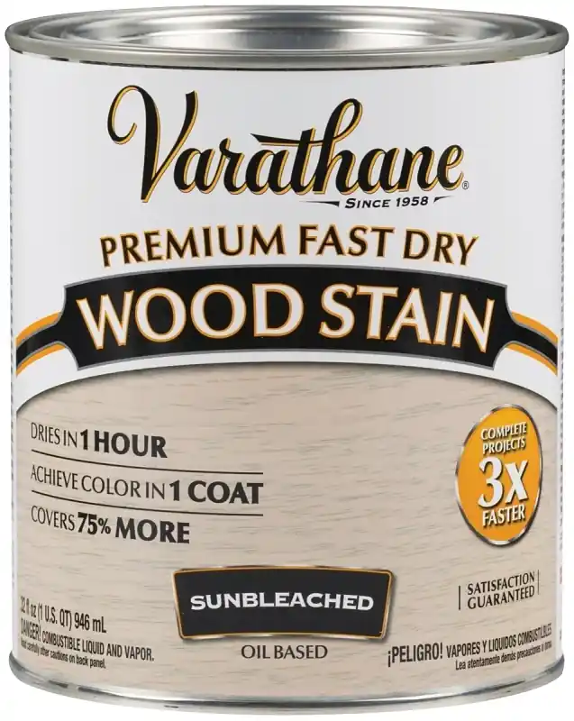 Fast Dry Interior Wood Stain, Oil-based, Sun Bleached, 1-qt.