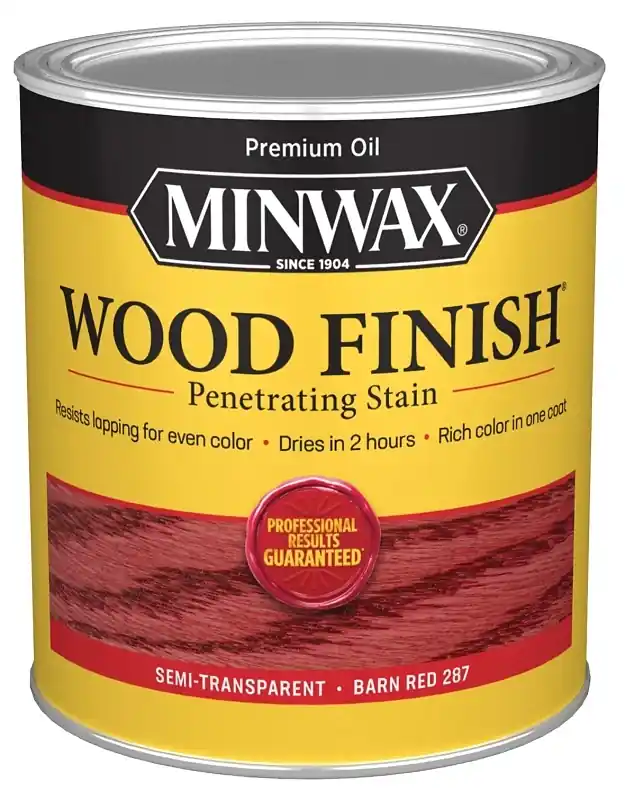 Wood Finish Semi-transparent Barn Red Oil-based Penetrating Wood Stain 1 Qt