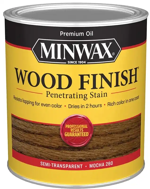 Wood Finish, Interior Stain, Mocha Wood, 1-qt.