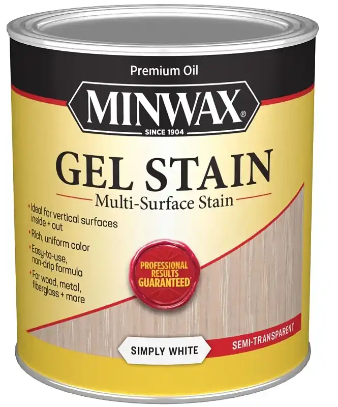 Gel Wood Stain, Simply White, Qt.