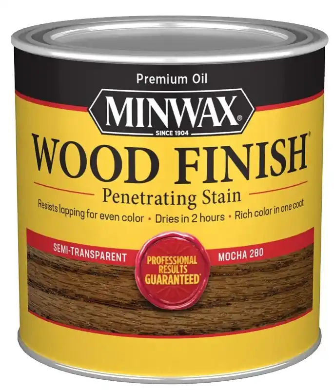Wood Finish Semi-transparent Satin Mocha Oil-based Penetrating Wood Stain 1/2 Pt
