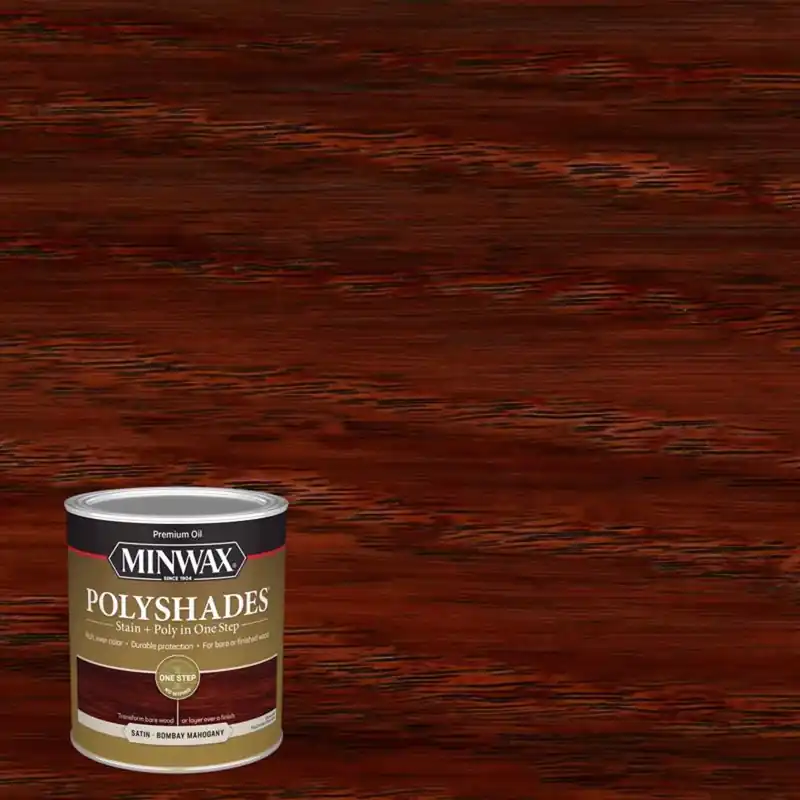 Polyshades Wood Stain, Bombay Mahogany Satin, Qt.