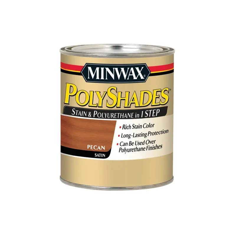 Polyshades Wood Stain, Satin Pecan, Qt.