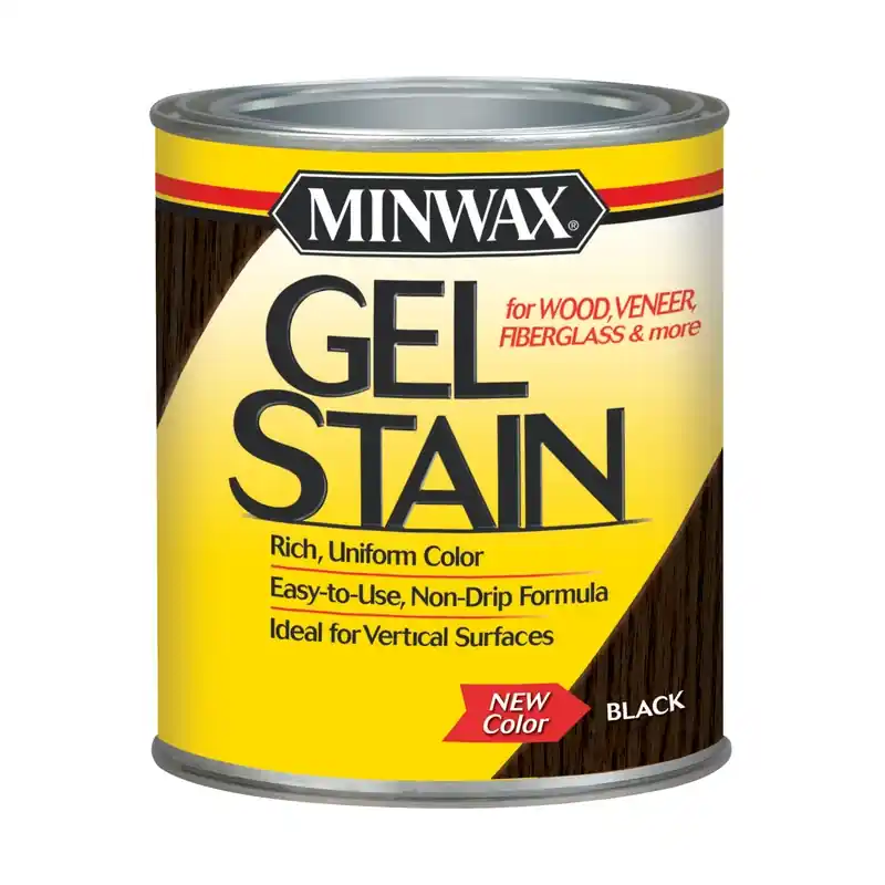 Wood Gel Stain, Black, Qt.
