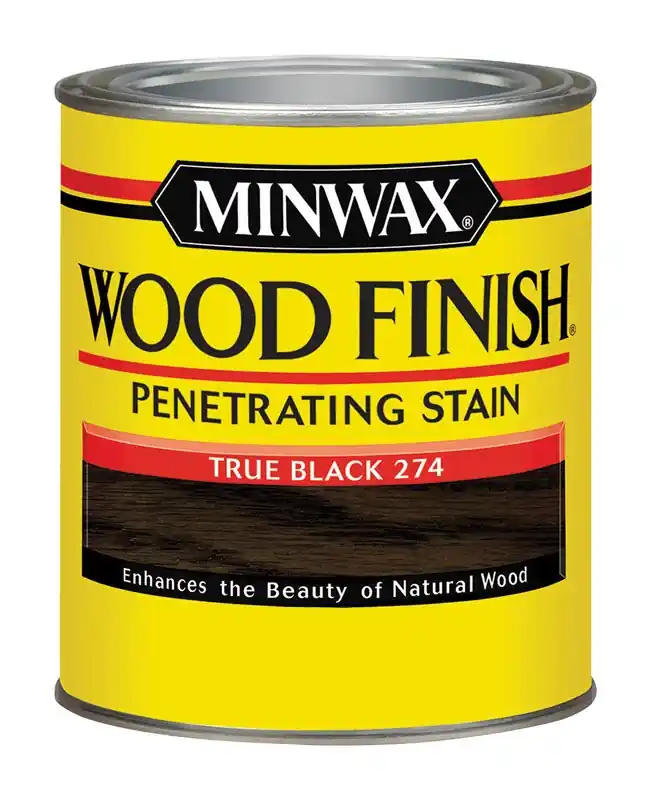 Penetrating Wood Finish, Oil Based, True Black, Qt.