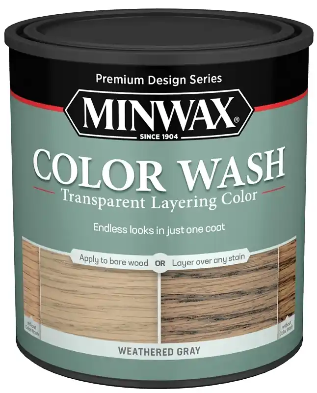 Color Wash Stain, Transparent, Weathered Gray, 1-qt.