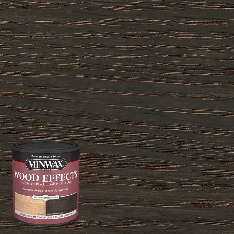 Wood Effects, Brush-on Age Accelerator, Charred Black, 1-qt.
