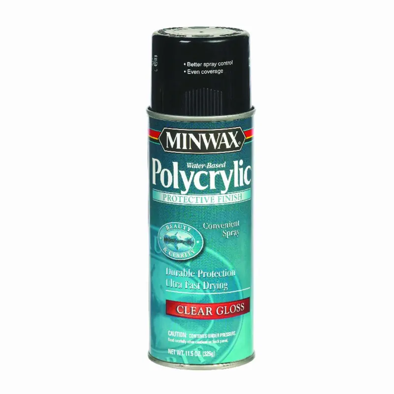 Polycrylic Aerosol Gloss Water-based Finish, 11.5 Oz.