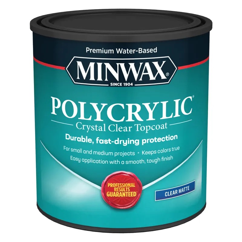 Polycrylic Protective Wood Finish, Clear Matte, Qt.